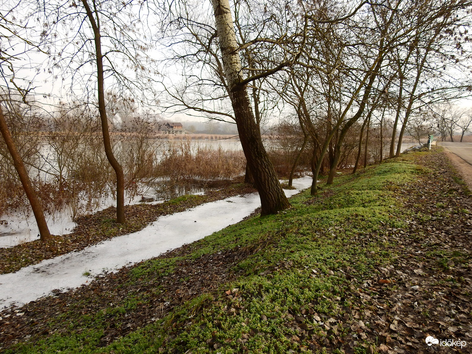 Áradás, jeges ár Tiszalöknél