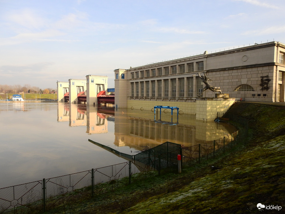 Áradás, jeges ár Tiszalöknél