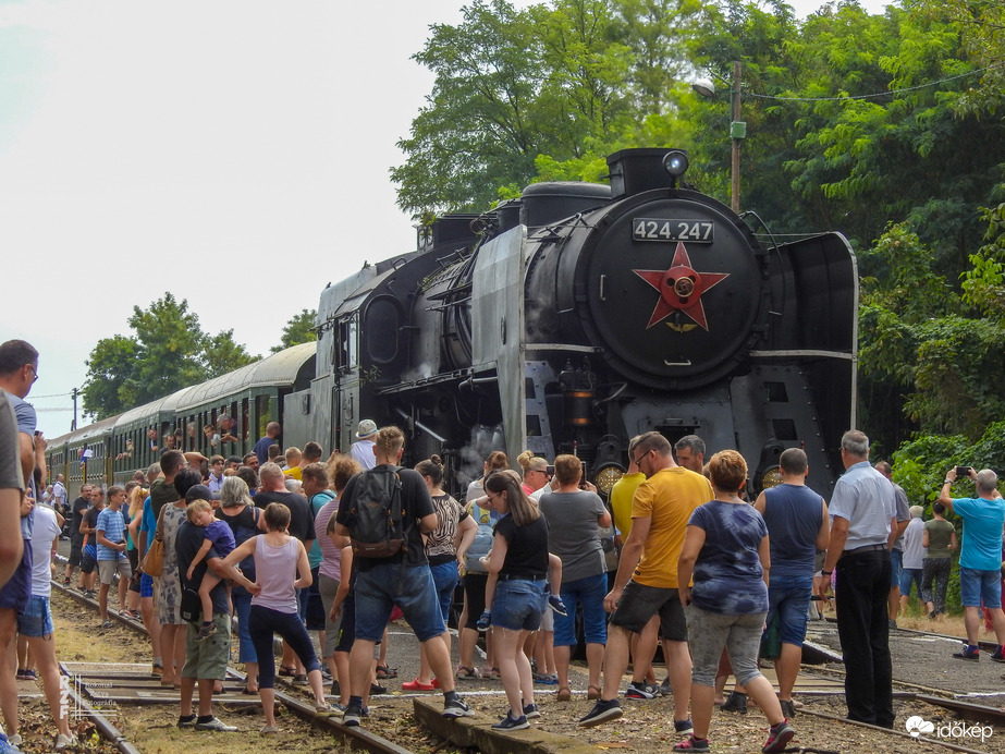 Bivaly gőzmozdony 424 247, Tiszalök MÁV Retro hétvége, 08.18.
