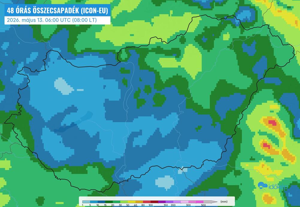 Időjárási grafikonok, térképek