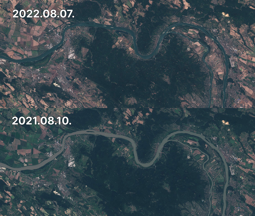 A Sentinel-2 műholdképei