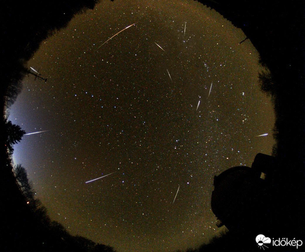 Geminidák csúcspontja vasárnap éjjel