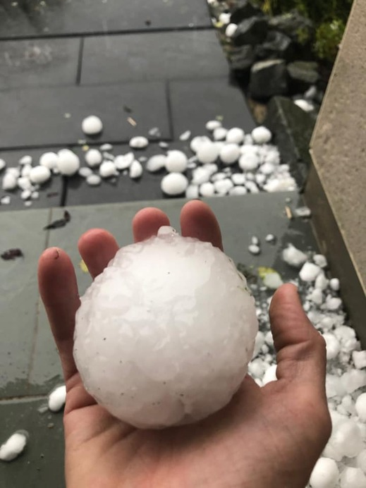 Károkozó jég Franciaországban (Fotó: Marie Francony / Facebook)