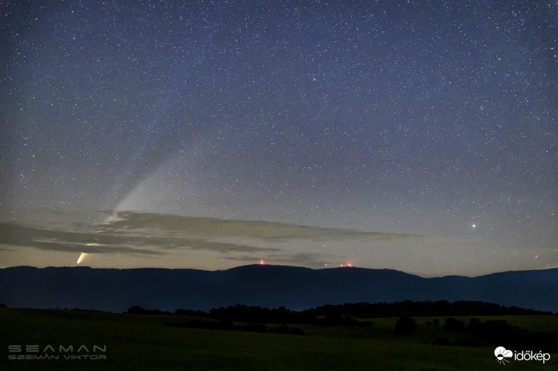 Neowise üstökös Debrőd 2020.7.12. 