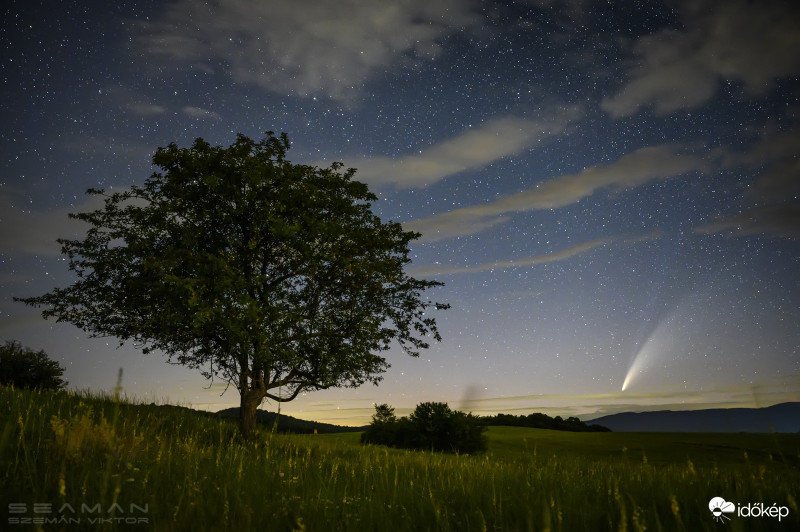 Neowise üstökös Debrőd 2020.7.13. 