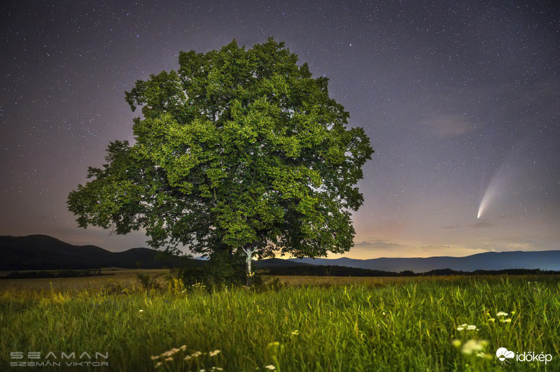 Neowise üstökös Debrőd 2020.7.15. 