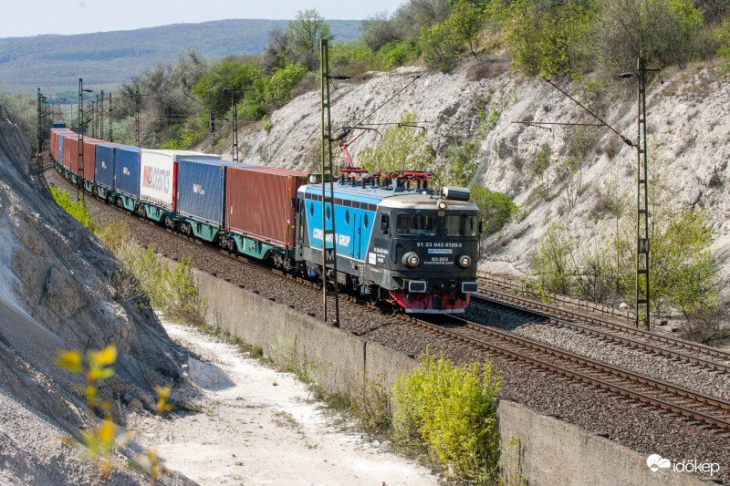 CFR-43 és tehervonata-Szári bevágás