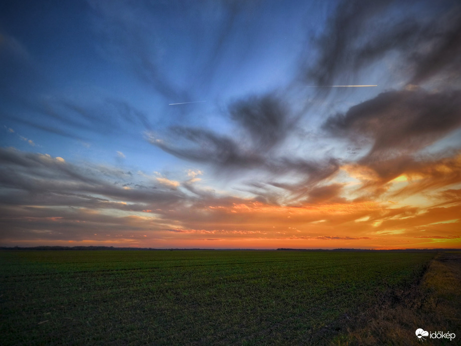 Zöldellő határ január vége felé