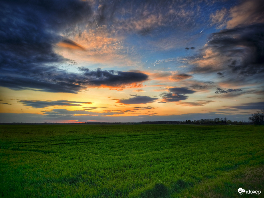 Porvihartól mentes naplementi határ