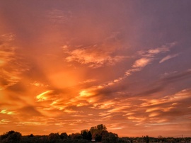 Aranyozott lencsék úsznak a naplementi levesben