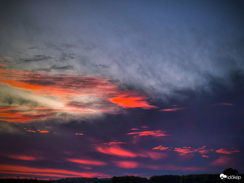 Virgákat megvilágító alásütés