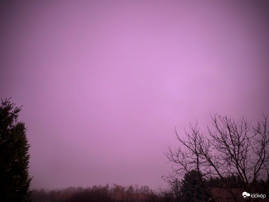 Mai lila jelenés naplemente után