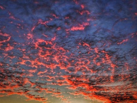 Karácsonyi naplemente a paplan szélén