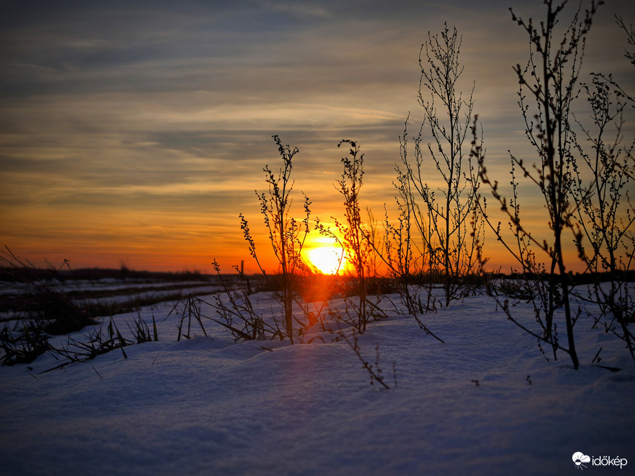 Havas évkezdet naplementéje