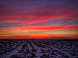 Hósávos újévi alkonyat tetőpontján
