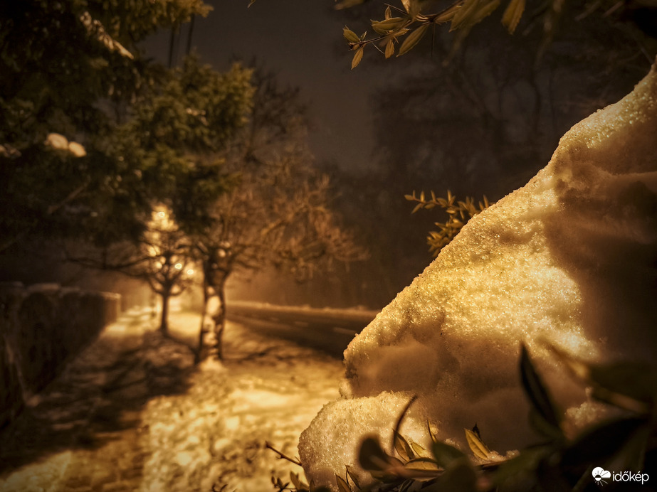 Ködös, havas, fagyos januári este