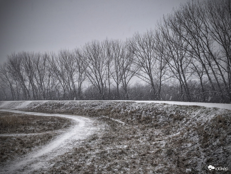 Gyorsan fehéredésnek kezdett a táj