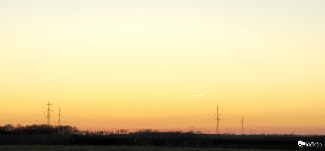Naplemente Tiszavasvári határában