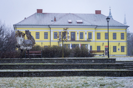 Balmazújvárosi Semsey Kastély havazásban 