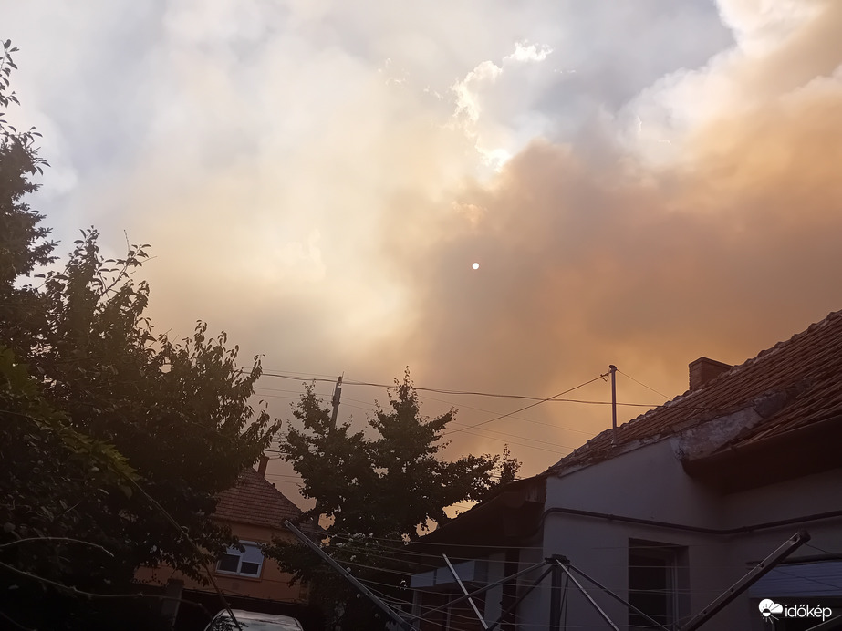 Tűz van, ég az erdő, közeledik a településhez