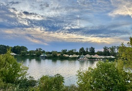 Napnyugta a gátról