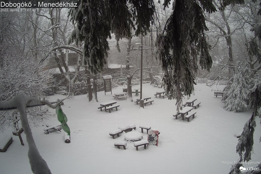 Vastag hótakaró Dobogókőn