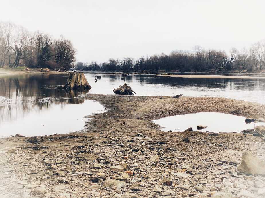 Alig van víz a Drávában - Fotó: Halavuk Zsuzsa