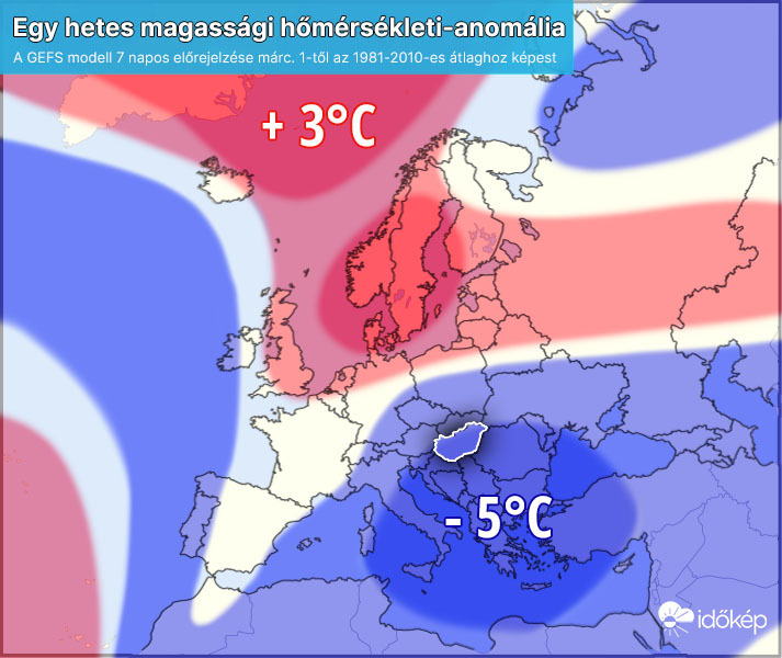 Hidegebb lesz az átlagnál (GEFS)