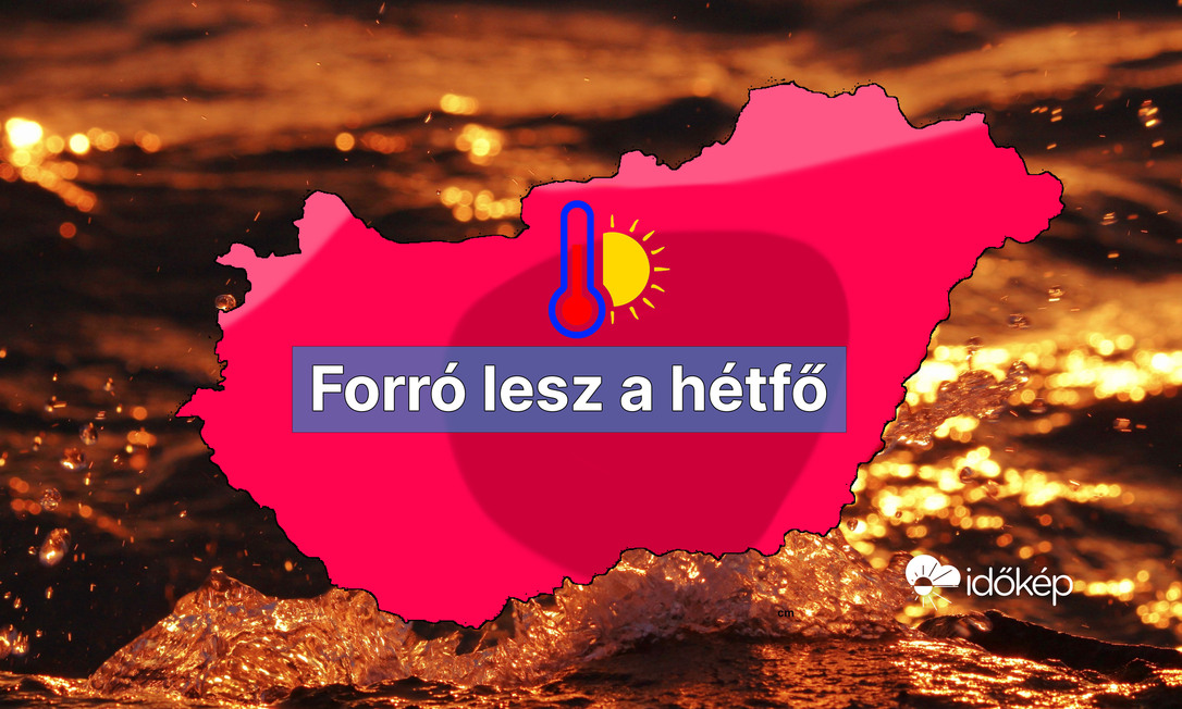 Hétfőn lesz a legmelegebb