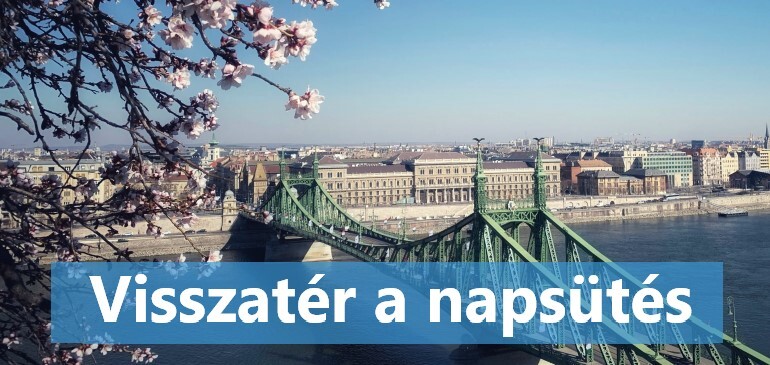 Csütörtöktől újra napos, száraz időnk lesz