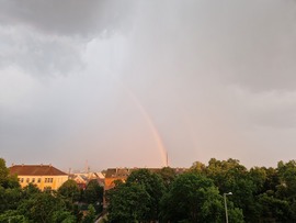 Szivárvány Győr felett