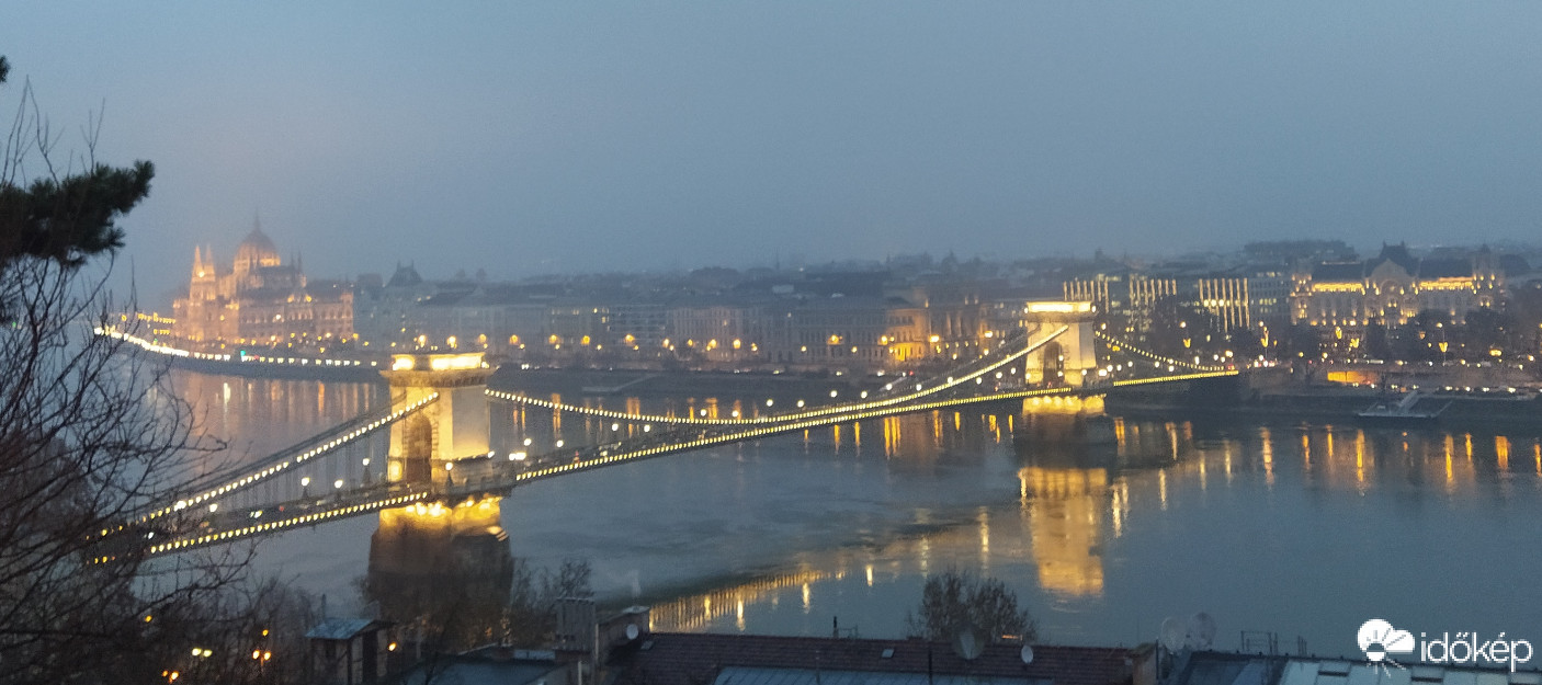 Dunai látkép a Budai várból