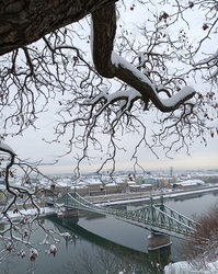 A Gellért-hegy téli arca