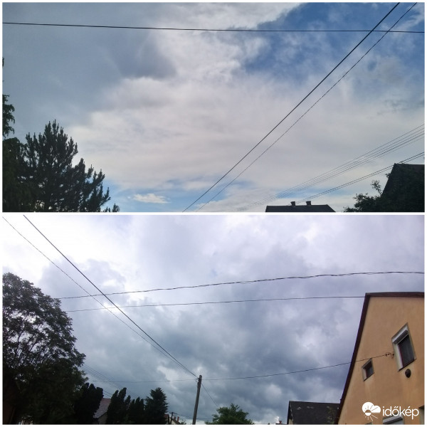 Ahonan jöt ott szakad fell, a másikfele meg még zivataros