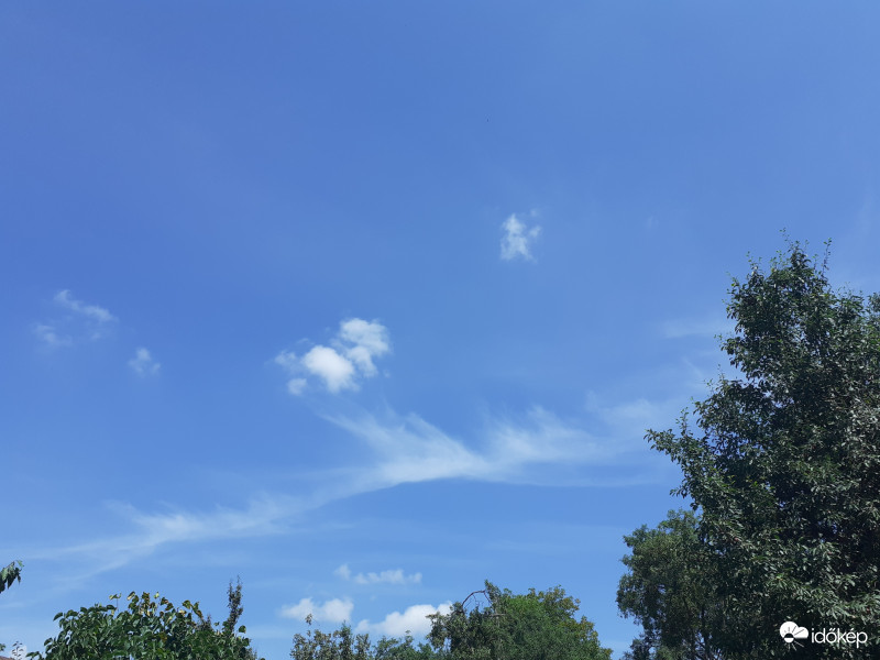 Lágy égi hullámok, néhány cumulus humilis társaságában.