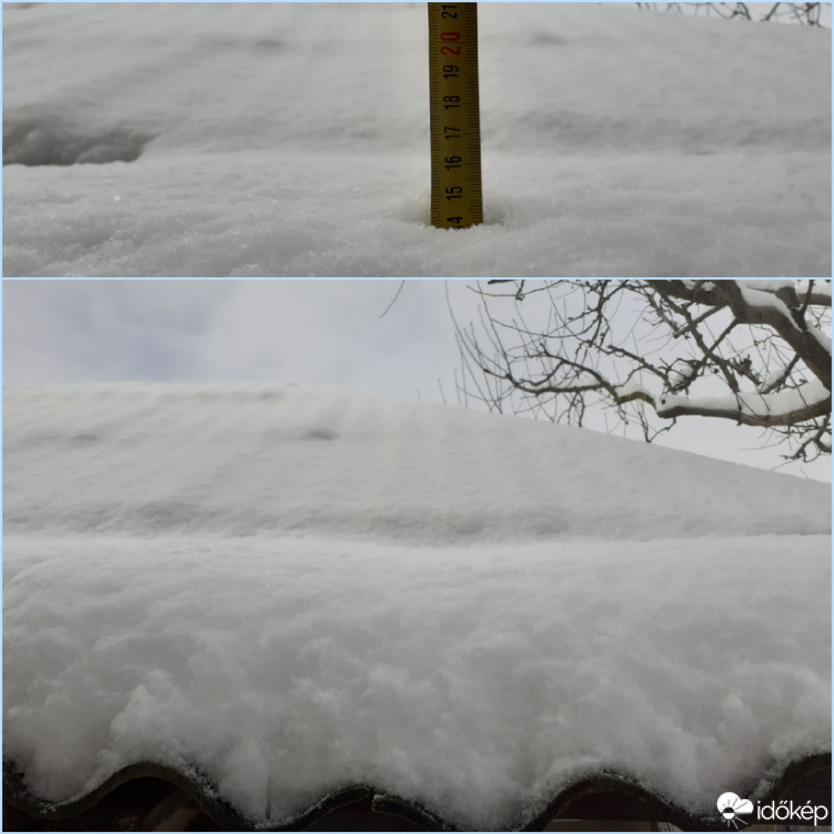 Ma további ~4 cm hó hullott!:))