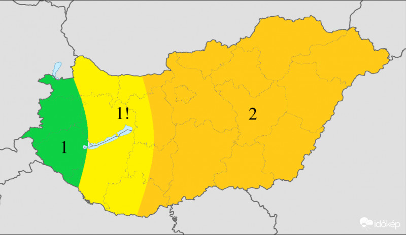 Zivatarok felhőszakadással