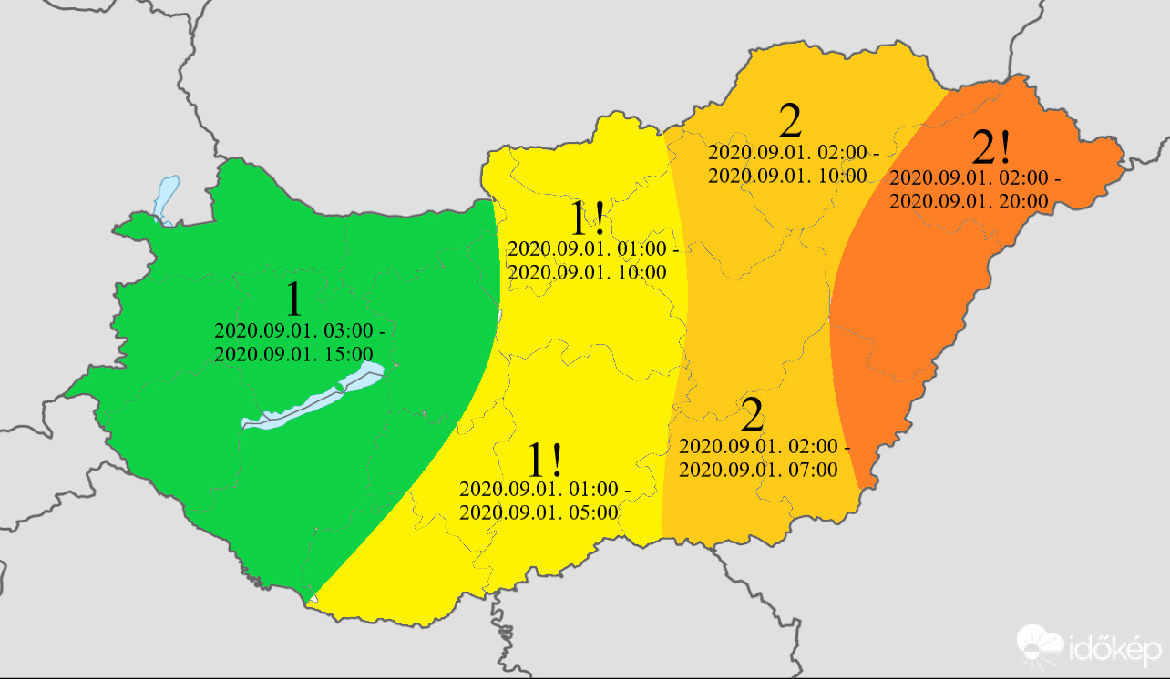 Keleten zivatarosan indulhat az ősz
