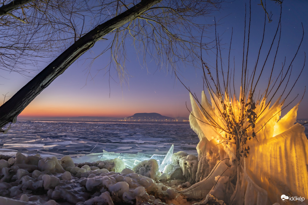 Fényfestés a Balatonon