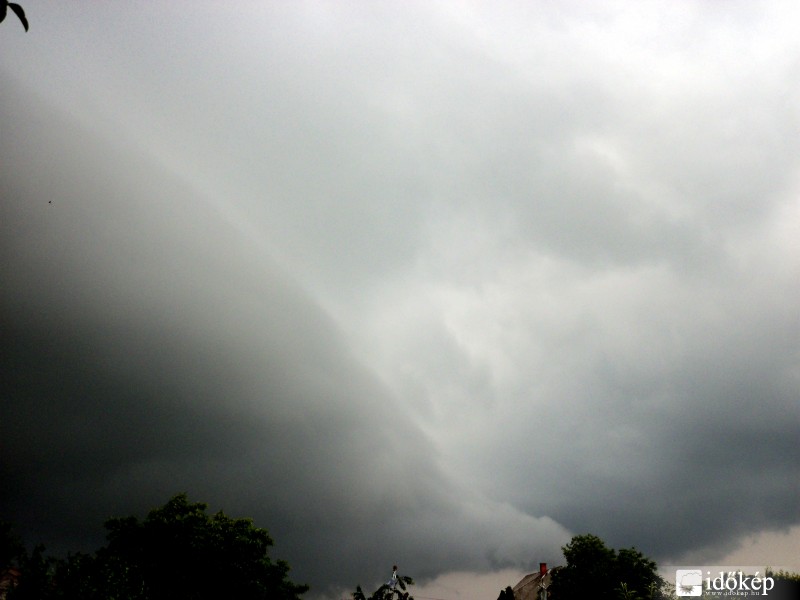 szupercella struktúrás zivatar