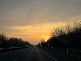 Végre gyönyörű napfelkelte az Alföldön