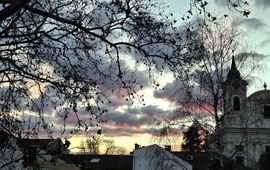 Színes naplemente Békéscsabán