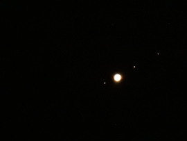 Jupiter és holdjai 2023.10.01. (Nikon Coolpix P600)