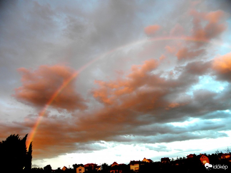 szivárvány Pécs felett most