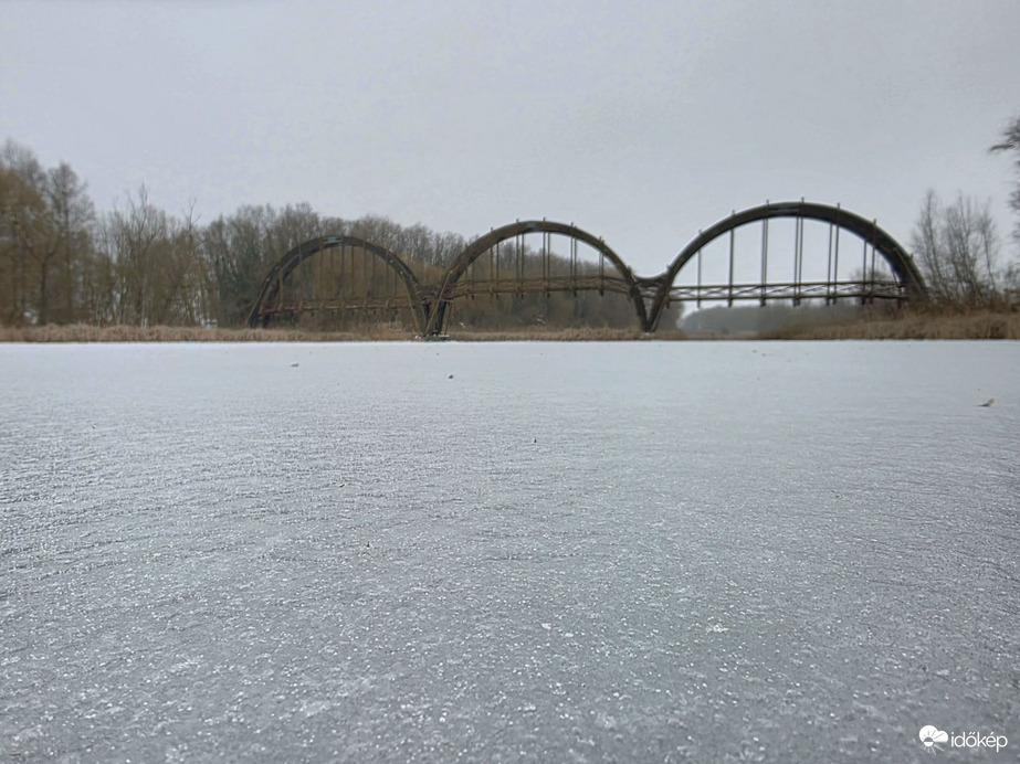 Jegesedés a Kányavári-szigeten