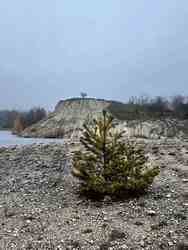 Befagyott segesdi bányató