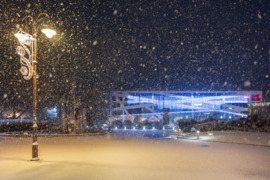 Éjjeli havazás Siófokon (1)