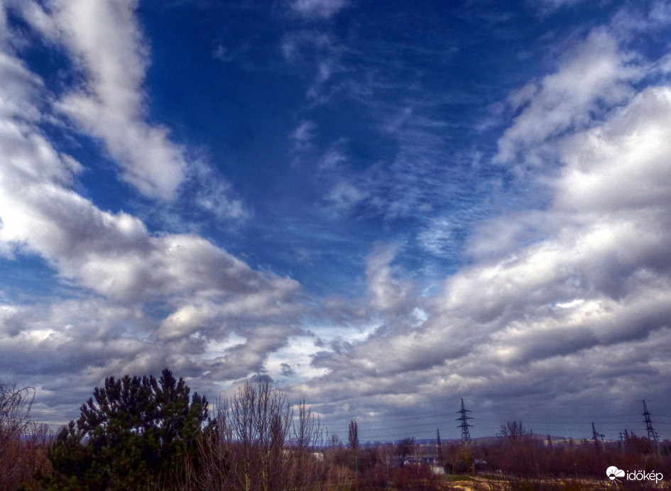 "Délutános" felhők