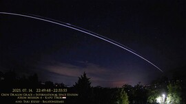 Dragon űrkapszula Kapu Tiborral + ISS Magyarország felett