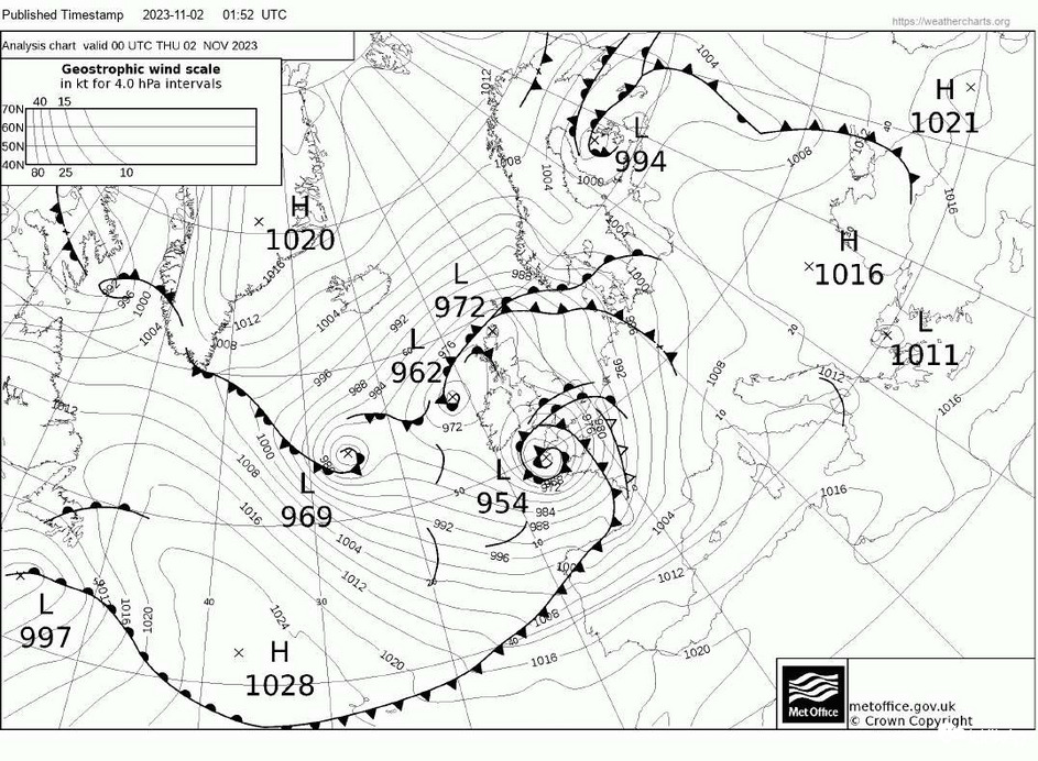 Ciarán és hosszú hidegfrontja